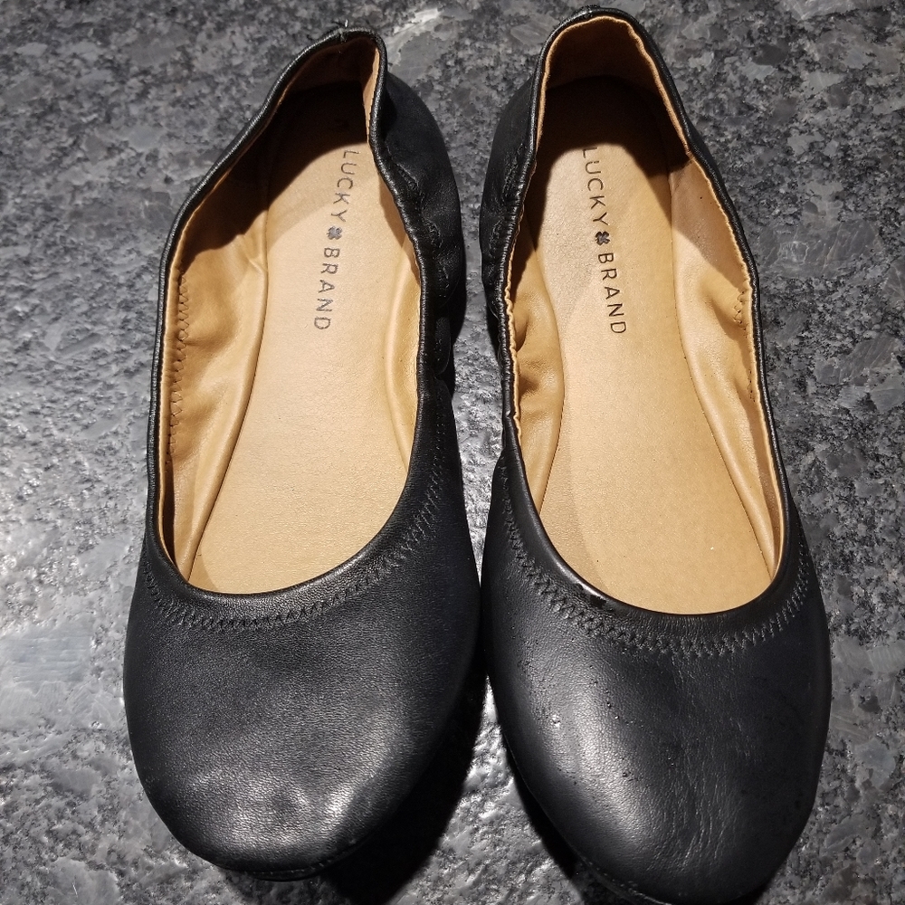 Lucky Brand black ballet flats
